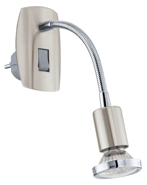 Eglo 902366 - LED осветително тяло за контакт MINI 1xGU10/2,8W/230V матов хром