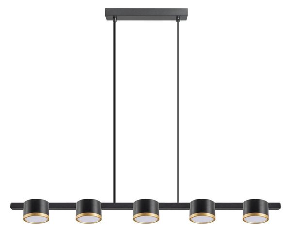 LED Пендел MIRELLA 5xGX53/6W/230V черен