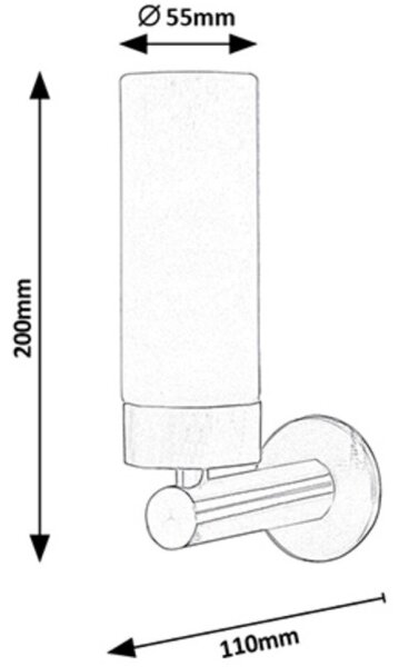 Rabalux 5745 - LED стенен аплик за баня BETTY LED/4W/230V бронз