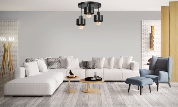 Повърхностно монтиран Полилей BODO 3xE27/60W/230V