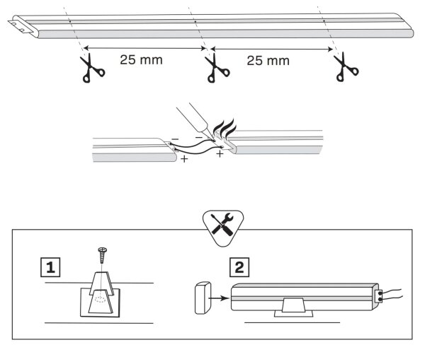 LED Лента NEON 2м LED/14W/12V IP65 зелена