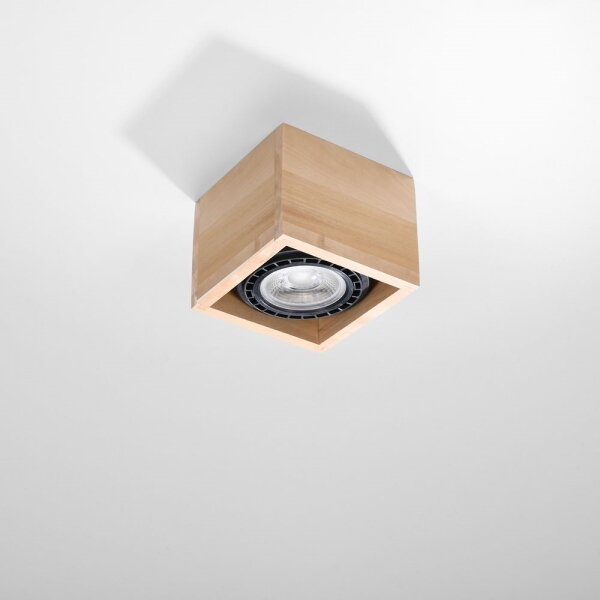 Sollux SL.0915 - Плафон QUATRO AR111 1xGU10/40W/230V бук