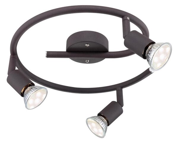 GLOBO 57382-3L - LED Спот OLIWA 3xGU10/3W/230V черен