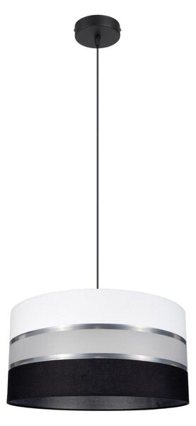 Полилей на верижка CORAL 1xE27/60W/230V чернобяла