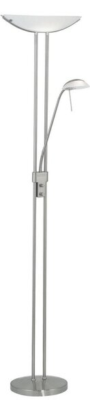 EGLO 85971 - Димируема подова лампа BAYA 1xR7s/230W+1xG9/33W матов хром