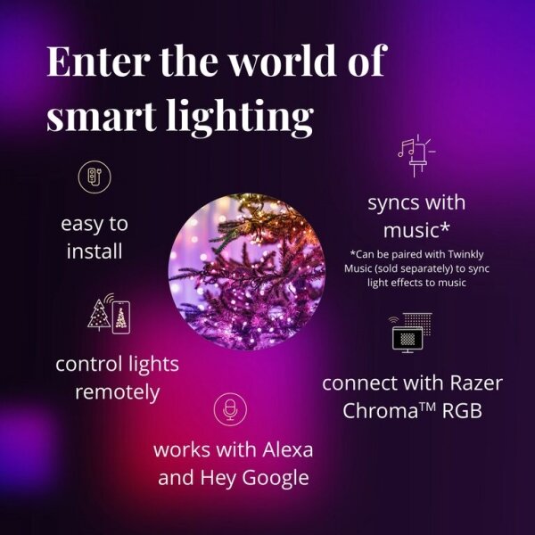 Twinkly TWS250STP-BEU - LED RGB външна гирлянда 250xLED 23,5m IP44 Wi-Fi