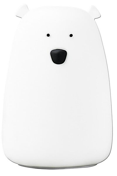 LED RGB детска сензорна лампа BEAR LED/0,8W/5V бяла + USB