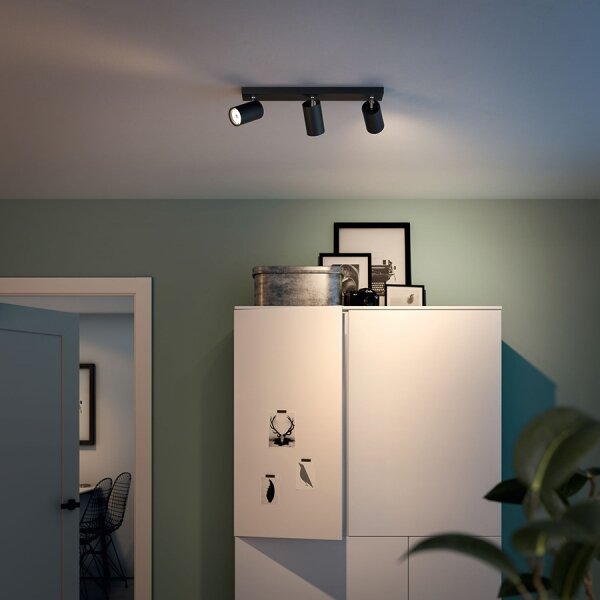 Philips 50593/30/PN - Точково осветително тяло MYLIVING KOSIPO 3xGU10/5,5W/230V