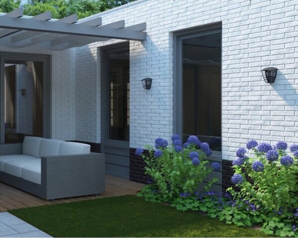 Philips 15387/30/16 - Екстериорна Стенна лампа MYGARDEN CREEK 1xE27/60W/230V IP44