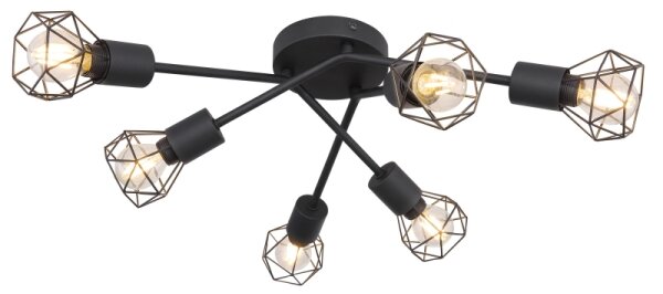 Globo 54802S-6 - Прикрепен полилей XARA 6xE14/40W/230V