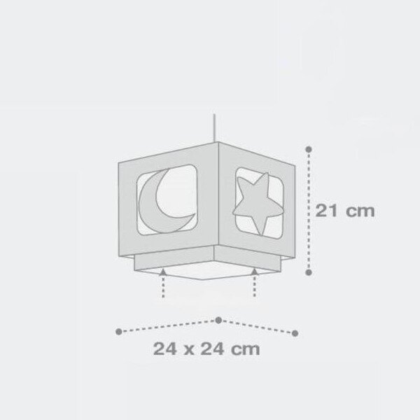 Dalber 63232E - Детски полилей MOON LIGHT 1xE27/60W/230V