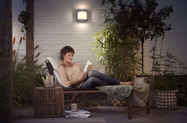 Philips 17391/93/P0 - LED Екстериорен аплик SAMONDRA LED/12W IP44