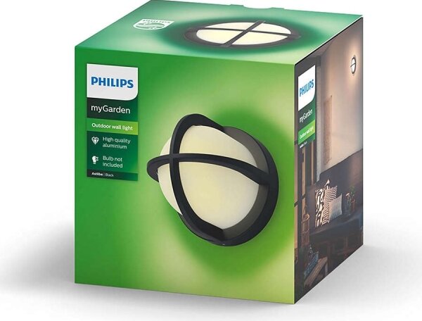 Philips 17380/30/PN - Екстериорна Стенна лампа MYGARDEN ASTILBE 1xE27/42W/230V IP44