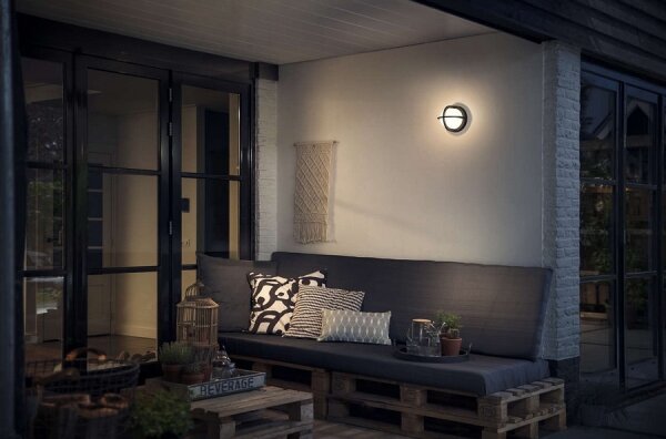 Philips 17380/30/PN - Екстериорна Стенна лампа MYGARDEN ASTILBE 1xE27/42W/230V IP44