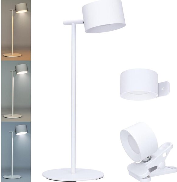 Solight WO68-W- LED акумулаторна лампа 3в1 LED/4W/2000 mAh 3000/4000/6500K бяла