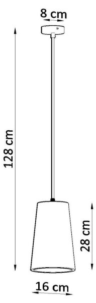 Sollux SL.0849 - Пендел GULCAN 1xE27/15W/230V