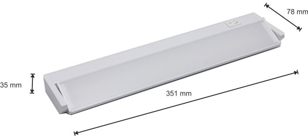 LED Лампа за под кухненски шкаф LED/5W/230V бяла