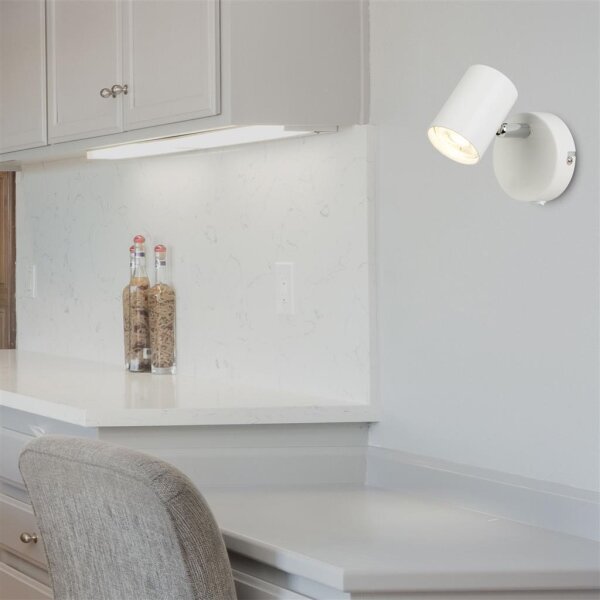 Searchlight 3171WH - LED стенен точков аплик ROLLO LED/4W/230V бял