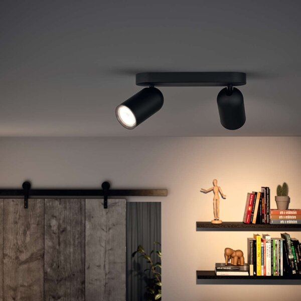 Philips 50582/30/PN - Спот MYLIVING PONGEE 2xGU10/5,5W/230V