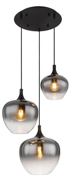 Globo 15548-3H - Пендел MAXY 3xE27/40W/230V черен