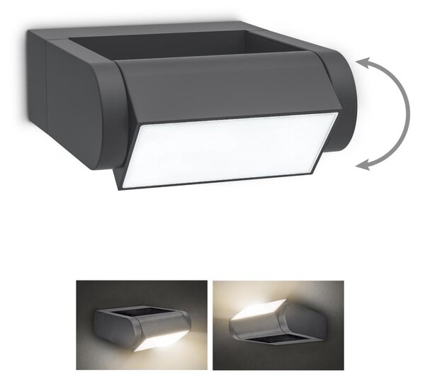 Brilagi - LED Екстериорен аплик CROTONE LED/7W/230V антрацит IP54