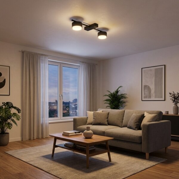 Brilagi - LED RGB димируемо точково осветително тяло MONO 2xGX53/14W/230V Wi-Fi Tuya черно