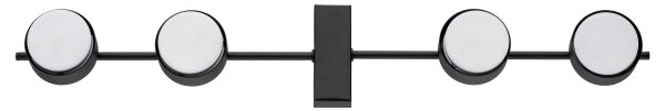 Brilagi - LED RGB димируемо точково осветително тяло MONO 4xGX53/14W/230V Wi-Fi Tuya черно