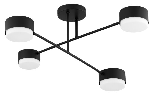 Brilagi - LED RGB димируем повърхностно монтиран полилей MONO 4xGX53/14W/230V Wi-Fi Tuya черен