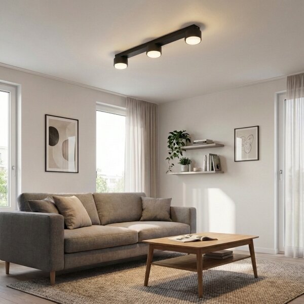 Brilagi - LED RGB димируемо точково осветително тяло MONO 3xGX53/14W/230V Wi-Fi Tuya черно