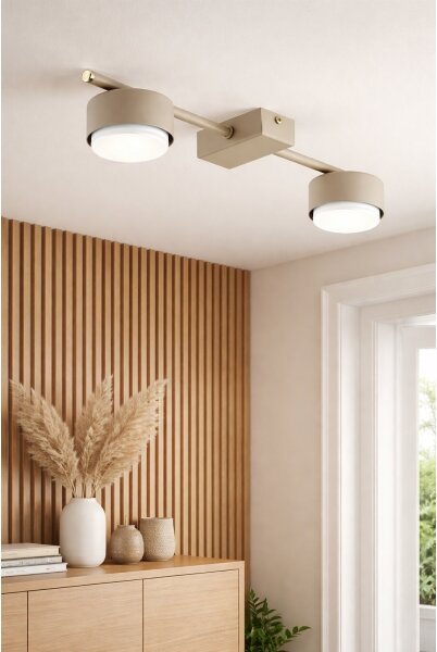 Brilagi - LED RGB димируемо точково осветително тяло MONO 2xGX53/14W/230V Wi-Fi Tuya бежово