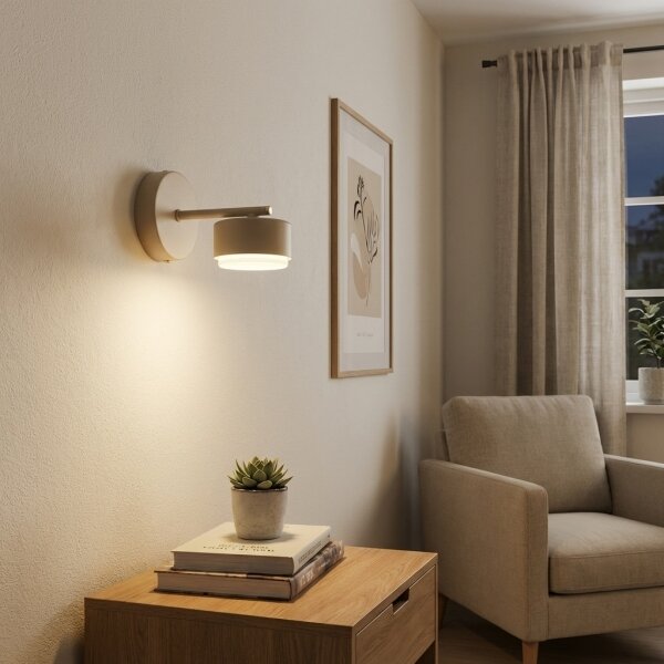 Brilagi - LED RGB димируема настенна лампа MONO 1xGX53/14W/230V Wi-Fi Tuya бежова