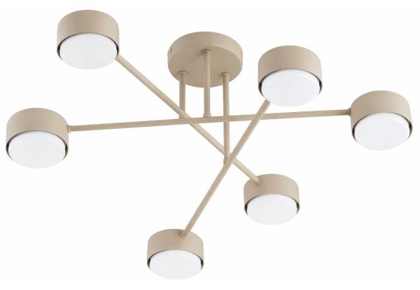 Brilagi - LED RGB димируем плафонен полилей MONO 6xGX53/14W/230V Wi-Fi Tuya черен
