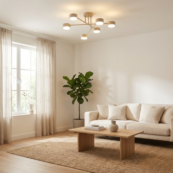 Brilagi - LED RGB димируем плафонен полилей MONO 6xGX53/14W/230V Wi-Fi Tuya черен