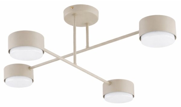 Brilagi - LED RGB димируем повърхностно монтиран полилей MONO 4xGX53/14W/230V Wi-Fi Tuya черен