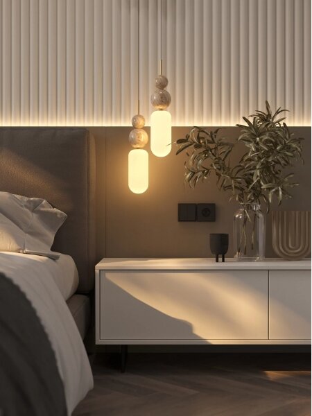 MAXLIGHT P0642 - Полилей на кабел NOVA 1xG9/12W/230V Ø 12 cm златен