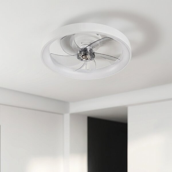 Brilagi - LED димируем таванен вентилатор LED/34W/230V Ø 50 см бял + дистанционно управление