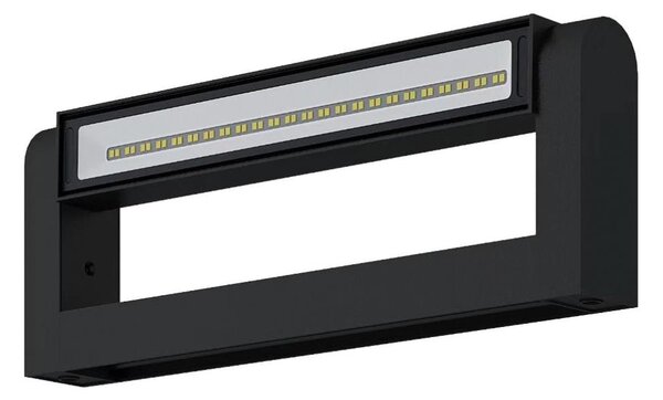 Brilagi - Външен стенен осветител SALERNO LED/12W/230V 35,5 cm черен IP65