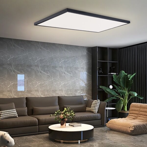 Brilagi-LED Димируемо осветително тяло за баня FRAME SMART LED/96W/230V IP44 черно + дистанционно управление