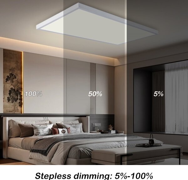 Brilagi-LED Димируемо осветително тяло за баня FRAME SMART LED/96W/230V IP44 бяло+дистанционно управление