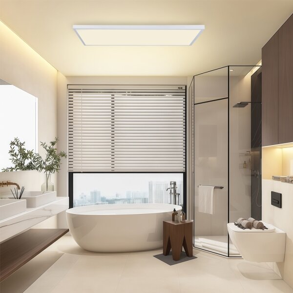 Brilagi - LED таванно осветително тяло за баня FRAME LED/96W/230V 120x60 cm IP44 бяло