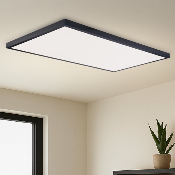 Brilagi -LED плафон за баня FRAME LED/96W/230V 120x60 cm IP44 черен