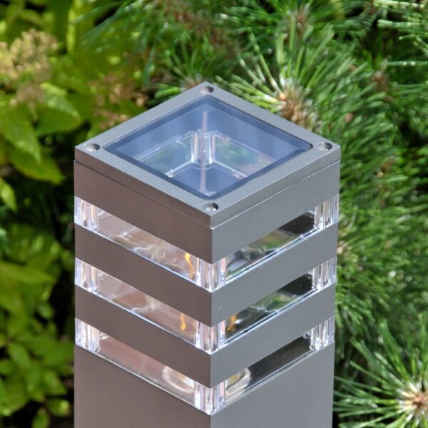 LED RGBW димируема външна лампа TEKSAS 1xE27/9W/230V 44 cm IP44 антрацит