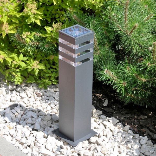 LED RGBW димируема външна лампа TEKSAS 1xE27/9W/230V 44 cm IP44 антрацит
