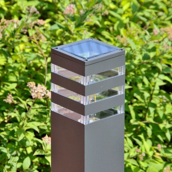 LED RGBW димируема външна лампа TEKSAS 1xE27/9W/230V 44 cm IP44 антрацит