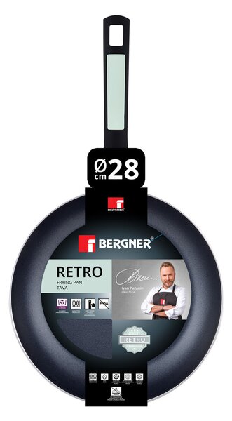 Тиган с Незалепващо Покритие Bergner Зелен Алуминий Ø 28 cm