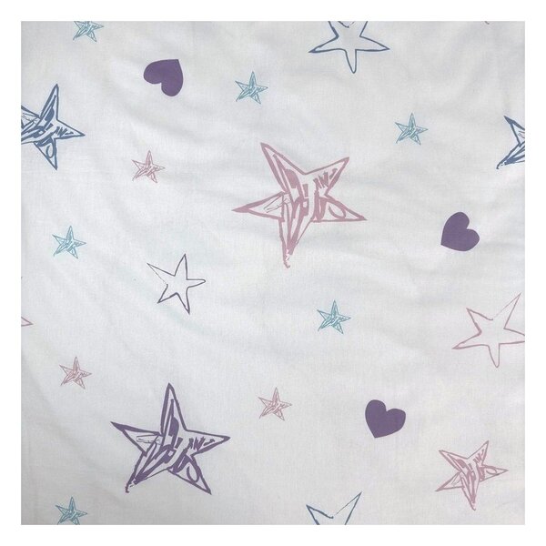 Единично детско памучно спално бельо 140x200 cm Lilo and Stitch "Heart" – Jerry Fabrics