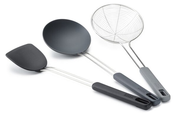 Комплект кухненски прибори от неръждаема стомана 3 бр Fusion Wok Set – Joseph Joseph