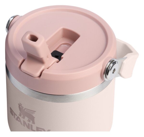 Светлорозов термос от неръждаема стомана 600 ml IceFlow™ Flip Straw 2.0 Tumbler Rose Quartz – Stanley