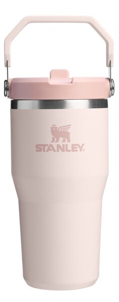 Светлорозов термос от неръждаема стомана 600 ml IceFlow™ Flip Straw 2.0 Tumbler Rose Quartz – Stanley