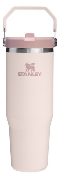 Светлорозов термос от неръждаема стомана 890 ml IceFlow™ Flip Straw 2.0 Tumbler Rose Quartz – Stanley